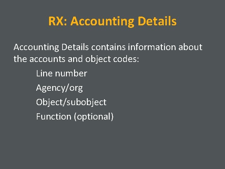 Requisitions RX Document Advantage Financial System Requisitions are