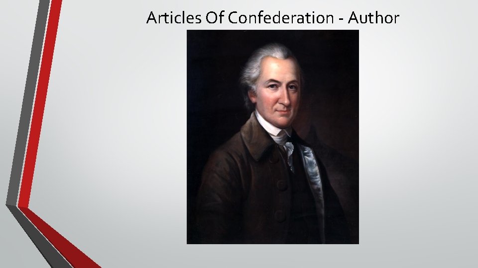 Articles Of Confederation - Author 