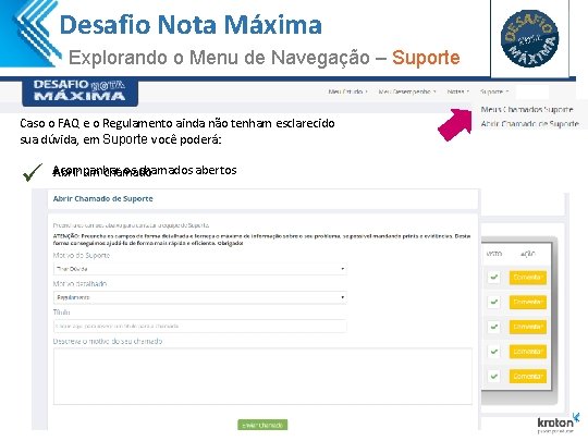 Desafio Nota Máxima Explorando o Menu de Navegação – Suporte Caso o FAQ e Desafio Nota Máxima Explorando o Menu de Navegação – Suporte Caso o FAQ e