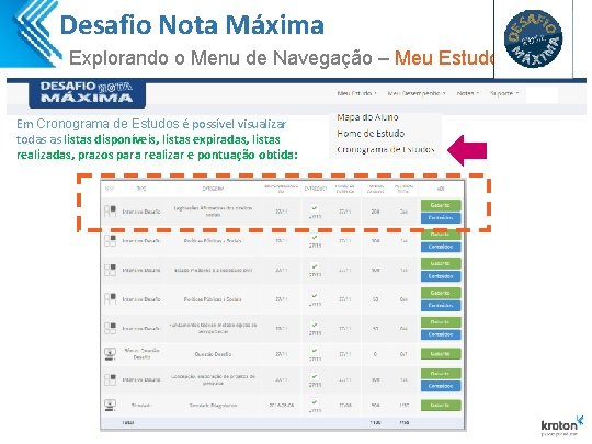 Desafio Nota Máxima Explorando o Menu de Navegação – Meu Estudo Em Cronograma de Desafio Nota Máxima Explorando o Menu de Navegação – Meu Estudo Em Cronograma de