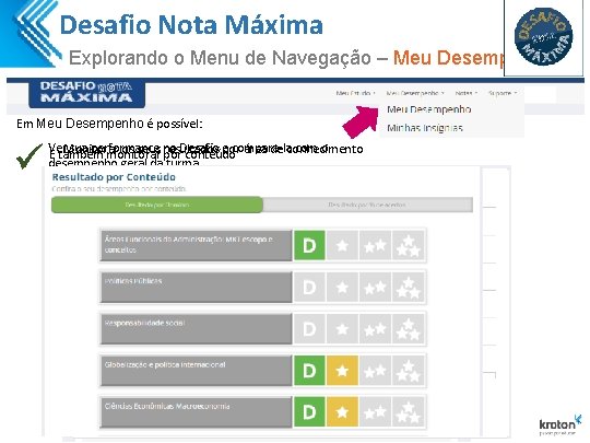 Desafio Nota Máxima Explorando o Menu de Navegação – Meu Desempenho Em Meu Desempenho Desafio Nota Máxima Explorando o Menu de Navegação – Meu Desempenho Em Meu Desempenho