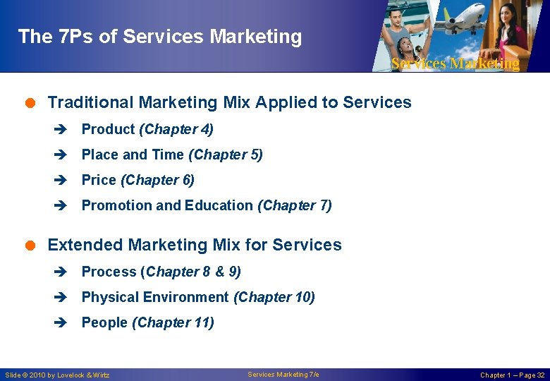 The 7 Ps of Services Marketing = Traditional Marketing Mix Applied to Services è The 7 Ps of Services Marketing = Traditional Marketing Mix Applied to Services è