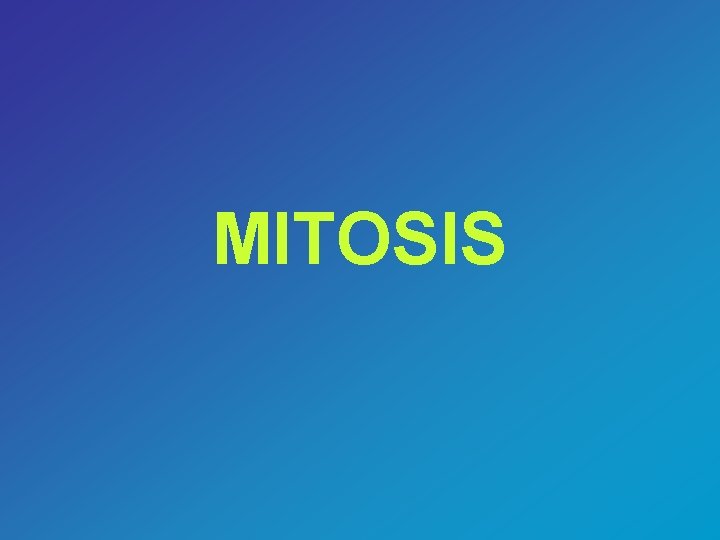 MITOSIS 