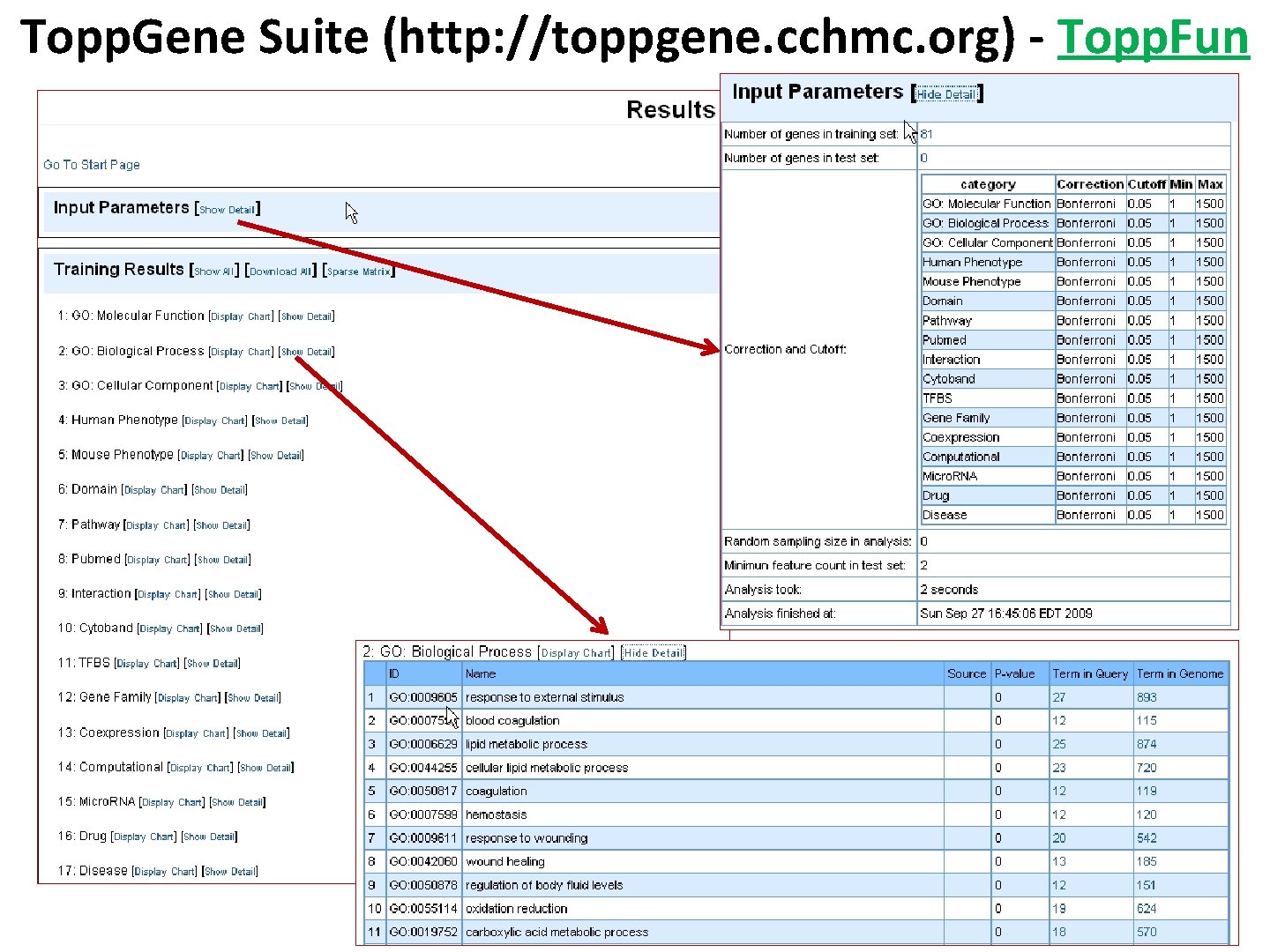 Topp. Gene Suite (http: //toppgene. cchmc. org) - Topp. Fun 