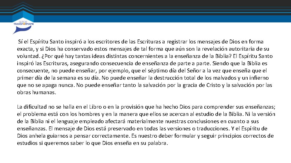 Sí el Espíritu Santo inspiró a los escritores de las Escrituras a registrar los Sí el Espíritu Santo inspiró a los escritores de las Escrituras a registrar los