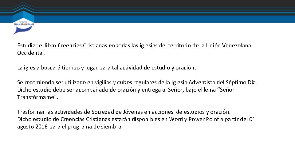 Estudiar el libro Creencias Cristianas en todas las iglesias del territorio de la Unión Estudiar el libro Creencias Cristianas en todas las iglesias del territorio de la Unión