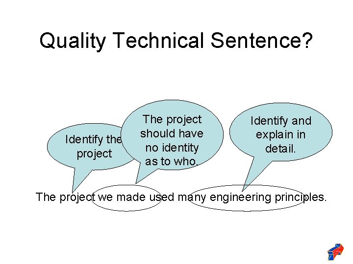 Forging new generations of engineers Writing a Technical