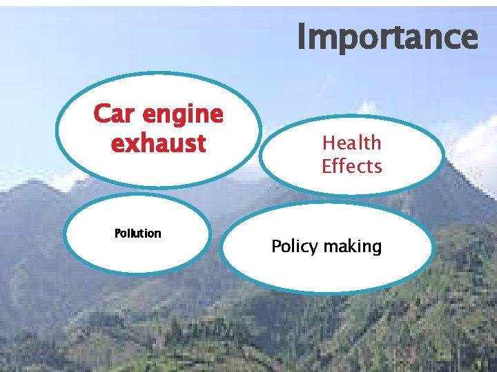 Importance Car engine exhaust Pollution Health Effects Policy making 