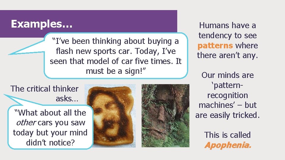 Examples… “I’ve been thinking about buying a flash new sports car. Today, I’ve seen Examples… “I’ve been thinking about buying a flash new sports car. Today, I’ve seen