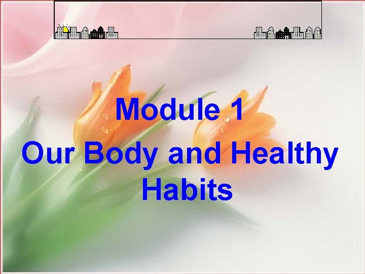Module 1 Our Body and Healthy Habits 