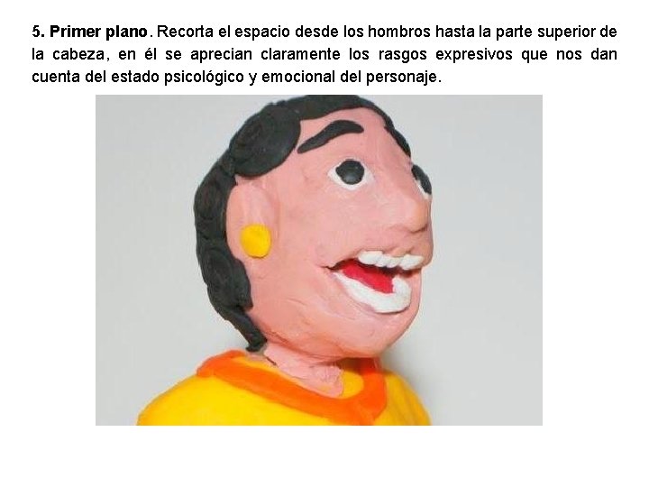 5. Primer plano. Recorta el espacio desde los hombros hasta la parte superior de 5. Primer plano. Recorta el espacio desde los hombros hasta la parte superior de