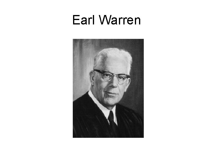Earl Warren 