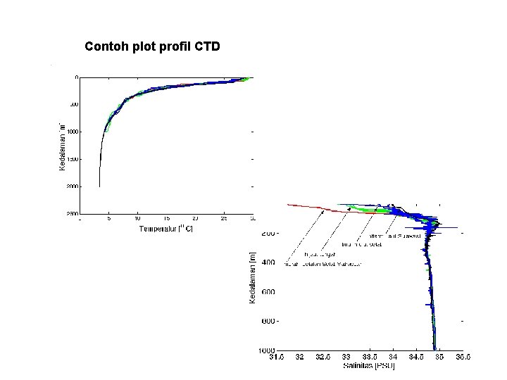Contoh plot profil CTD 