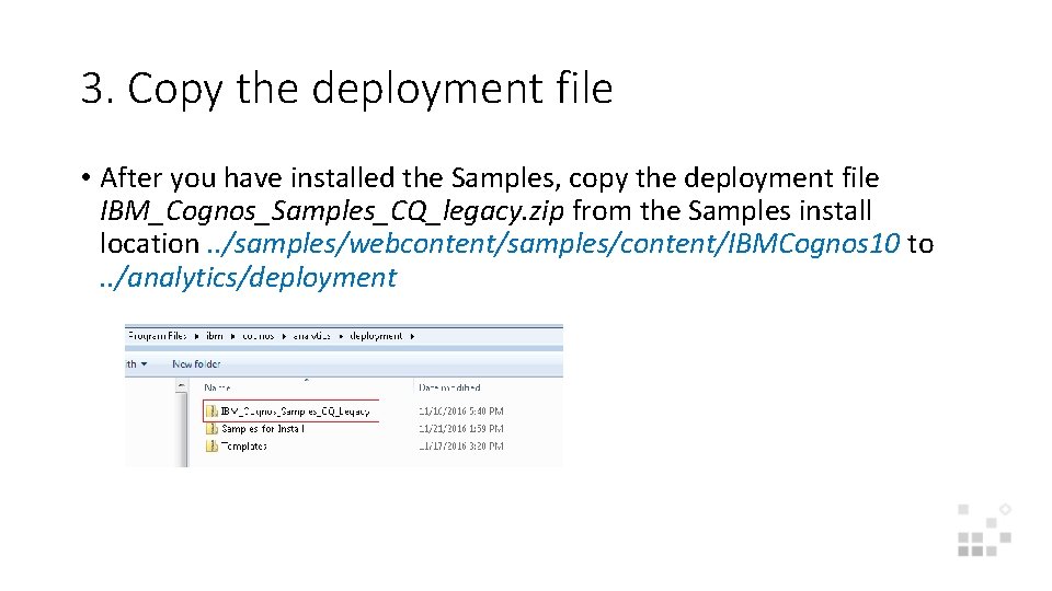 How to use IBM 10 2 2 Cognos
