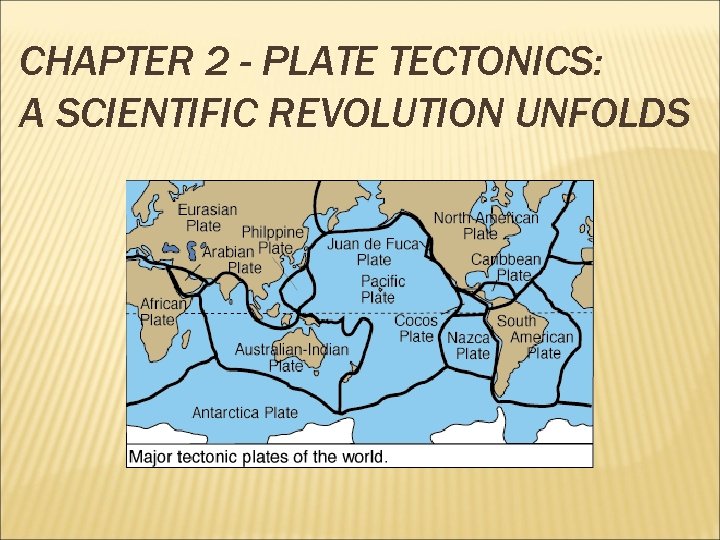 CHAPTER 2 - PLATE TECTONICS: A SCIENTIFIC REVOLUTION UNFOLDS 