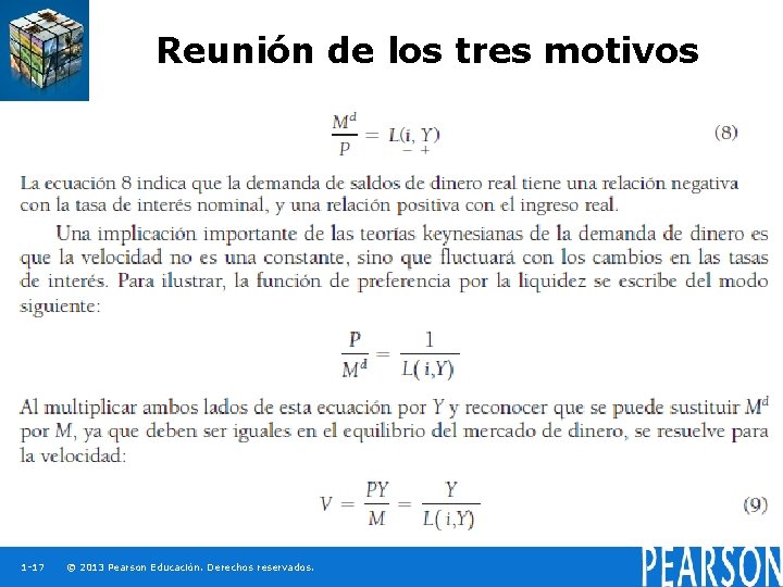 Reunión de los tres motivos 1 -17 © 2013 Pearson Educación. Derechos reservados. 