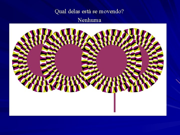 Qual delas está se movendo? Nenhuma 