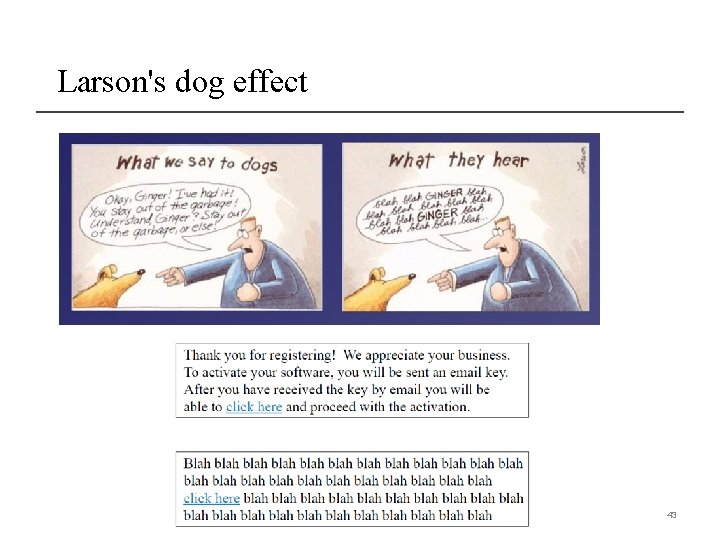 Larson's dog effect 43 