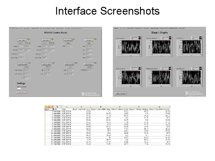 Interface Screenshots 
