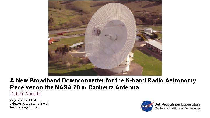 A New Broadband Downconverter for the K-band Radio Astronomy Receiver on the NASA 70