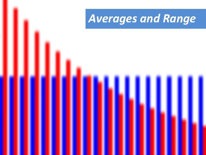 Averages and Range 