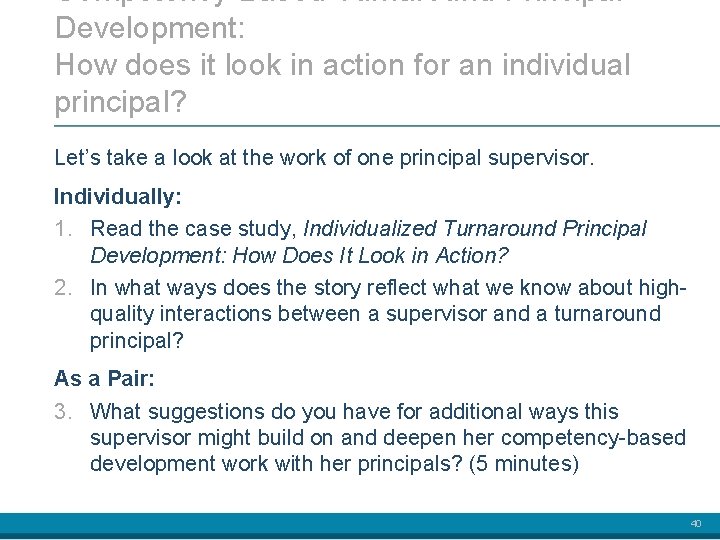 Competency-Based Turnaround Principal Development: How does it look in action for an individual principal?
