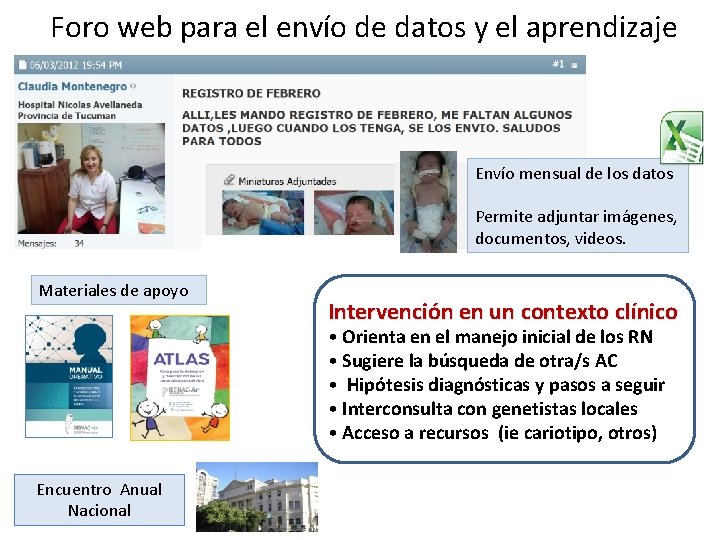 Foro web para el envío de datos y el aprendizaje Envío mensual de los Foro web para el envío de datos y el aprendizaje Envío mensual de los