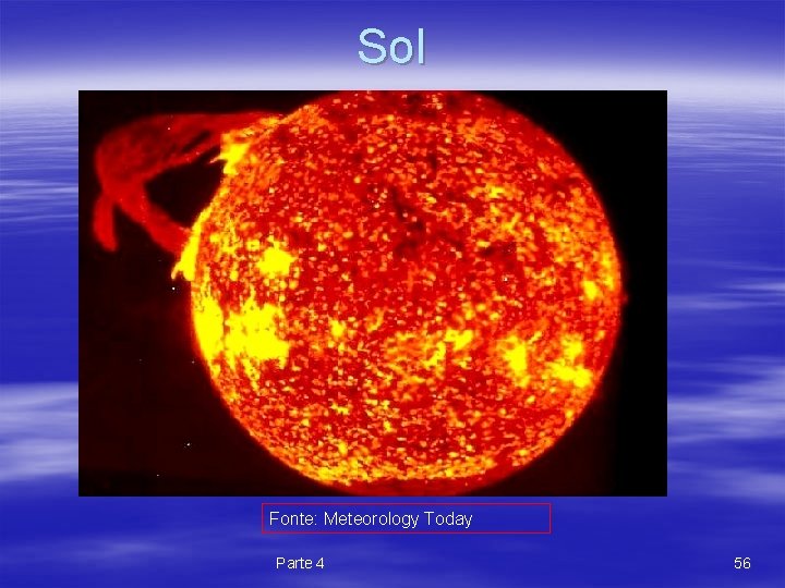 Sol Fonte: Meteorology Today Parte 4 56 