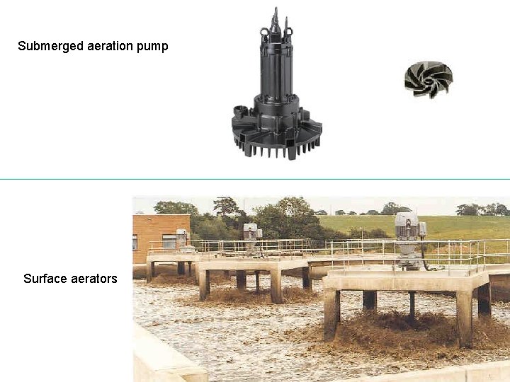 Submerged aeration pump Surface aerators 