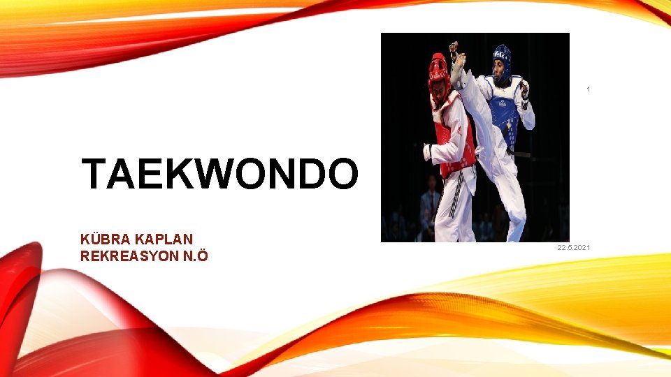 1 TAEKWONDO KÜBRA KAPLAN REKREASYON N. Ö 22. 5. 2021 