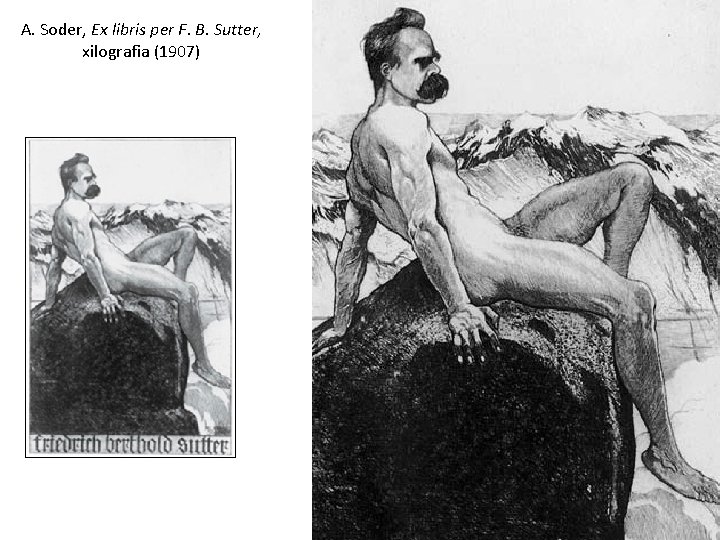 A. Soder, Ex libris per F. B. Sutter, xilografia (1907) A. Soder, Ex libris per F. B. Sutter, xilografia (1907)