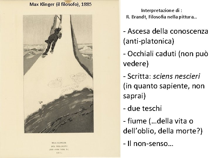 Max Klinger (il filosofo), 1885 Interpretazione di : R. Brandt, Filosofia nella pittura… - Max Klinger (il filosofo), 1885 Interpretazione di : R. Brandt, Filosofia nella pittura… -