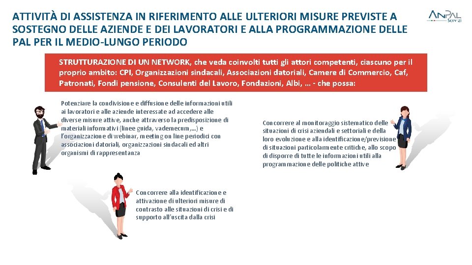 ATTIVITÀ DI ASSISTENZA IN RIFERIMENTO ALLE ULTERIORI MISURE PREVISTE A SOSTEGNO DELLE AZIENDE E