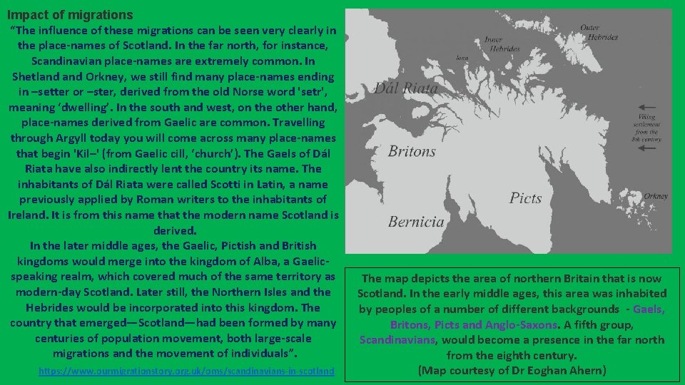 Impact of migrations “The influence of these migrations can be seen very clearly in Impact of migrations “The influence of these migrations can be seen very clearly in
