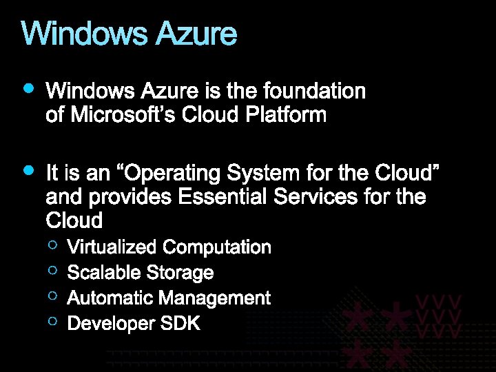 Windows Azure 