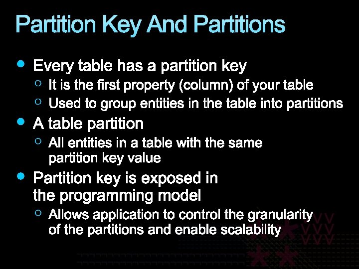 Partition Key And Partitions 