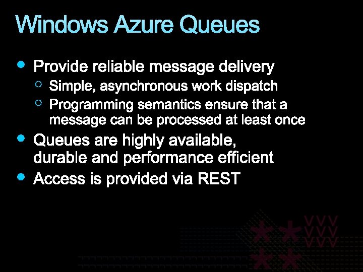 Windows Azure Queues 