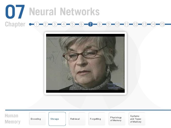 Encoding Storage Retrieval Forgetting Physiology of Memory Systems and Types of Memory 