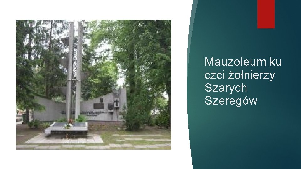 Mauzoleum ku czci żołnierzy Szarych Szeregów 