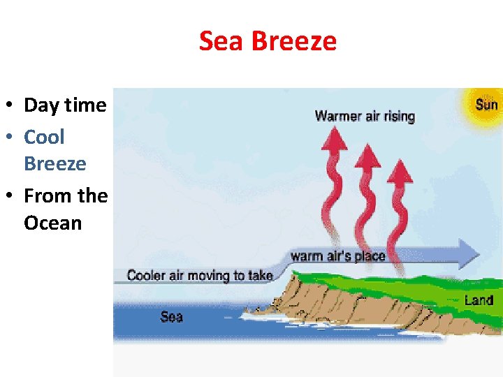 Sea Breeze • Day time • Cool Breeze • From the Ocean 