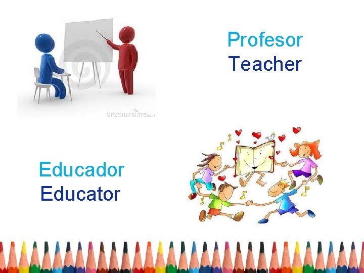 Profesor Teacher Educador Educator 