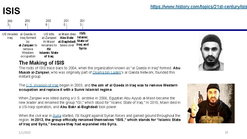 https: //www. history. com/topics/21 st-century/isis ISIS 200 3 200 4 200 6 201 0 https: //www. history. com/topics/21 st-century/isis ISIS 200 3 200 4 200 6 201 0