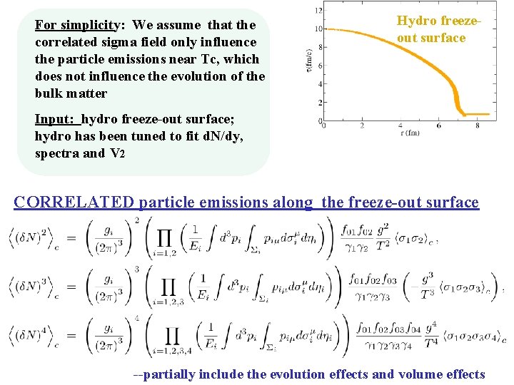 For simplicity: We assume that the correlated sigma field only influence the particle emissions