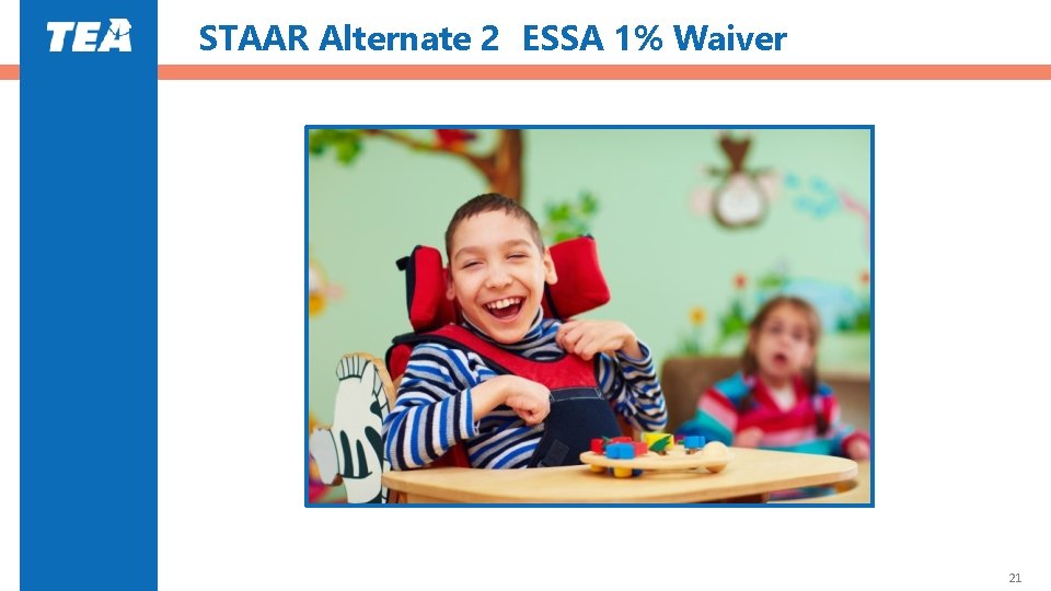 STAAR Alternate 2 ESSA 1% Waiver 21 