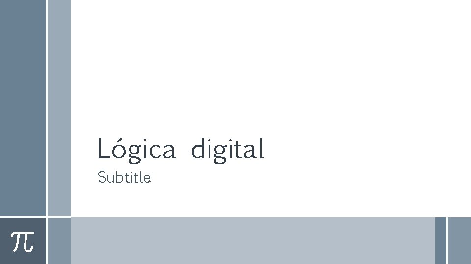 Lógica digital Subtitle 