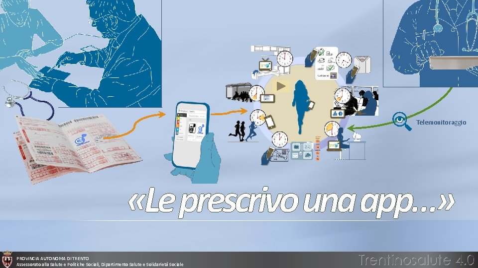 Telemonitoraggio «Le prescrivo una app…» PROVINCIA AUTONOMA DI TRENTO Assessorato alla Salute e Politiche Telemonitoraggio «Le prescrivo una app…» PROVINCIA AUTONOMA DI TRENTO Assessorato alla Salute e Politiche