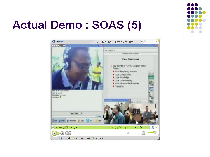 Actual Demo : SOAS (5) 