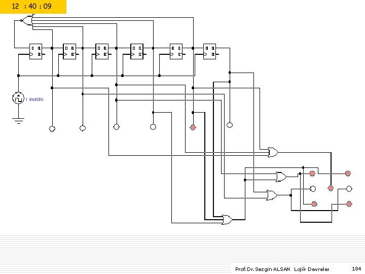 Prof. Dr. Sezgin ALSAN Lojik Devreler 184 