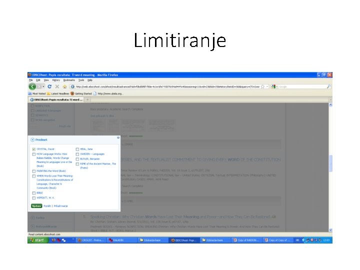 Limitiranje Limitiranje