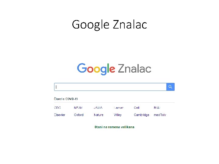 Google Znalac 